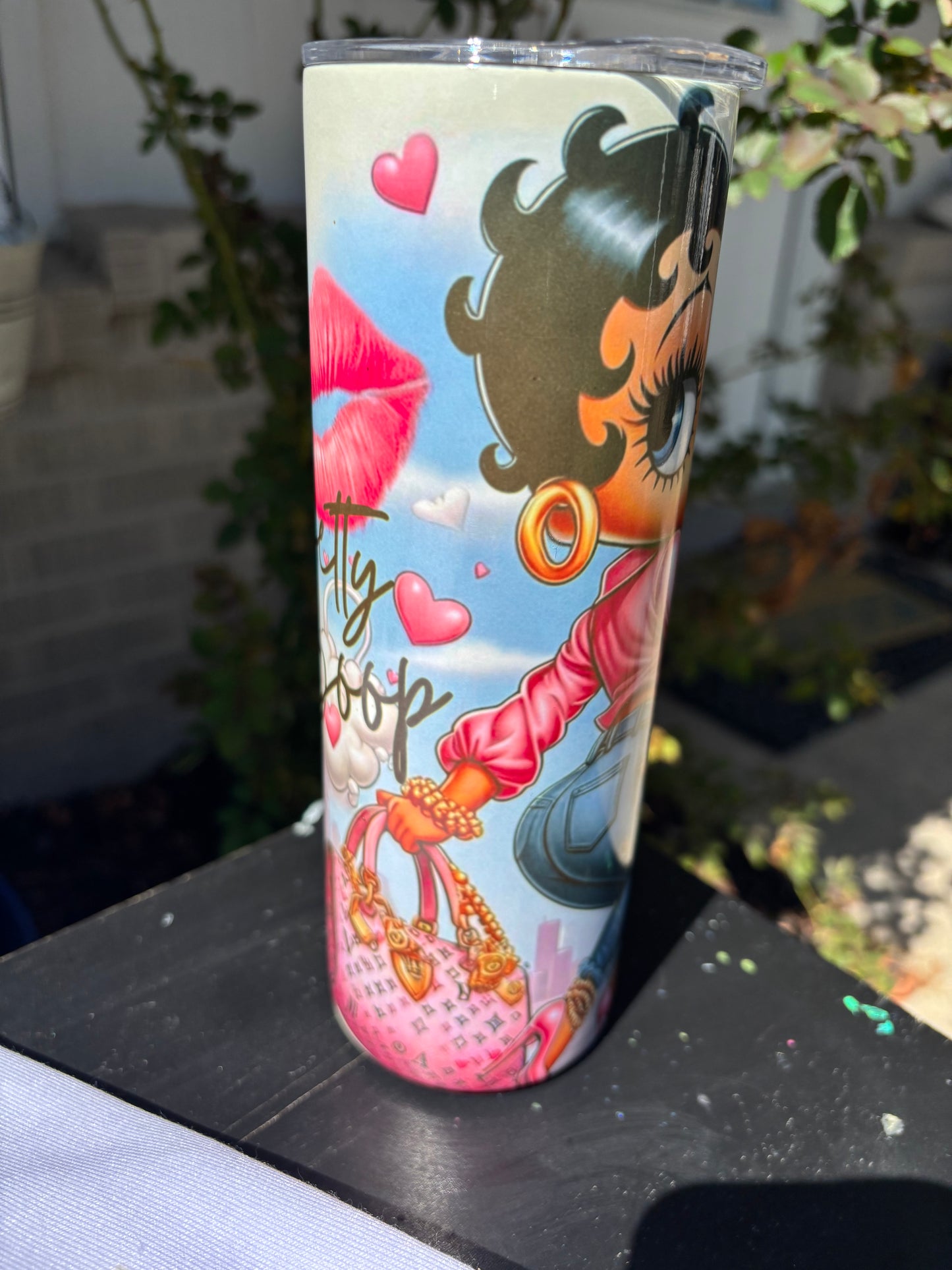 Ms Betty Boop Shirt and Tumbler Set