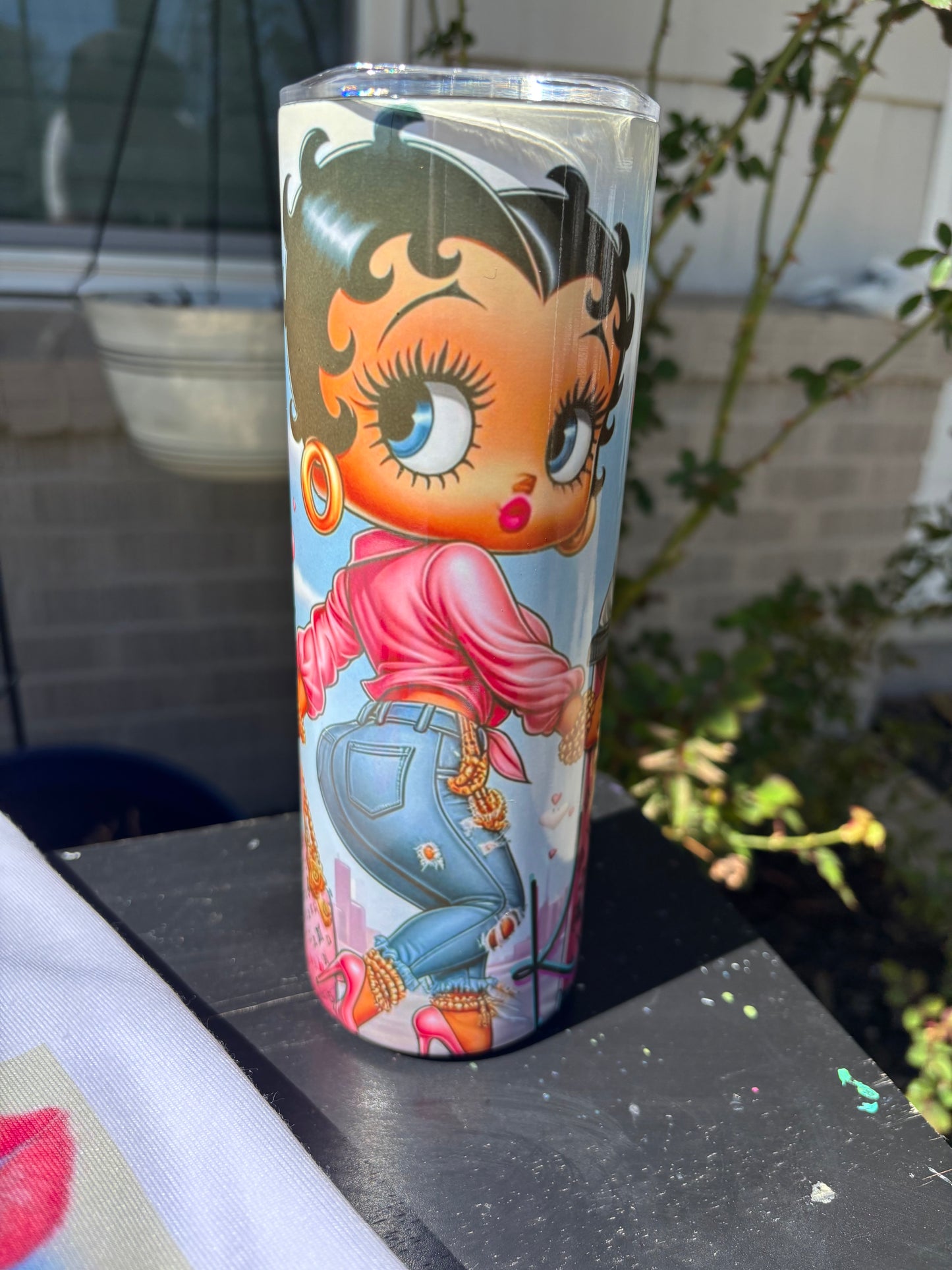 Ms Betty Boop Shirt and Tumbler Set