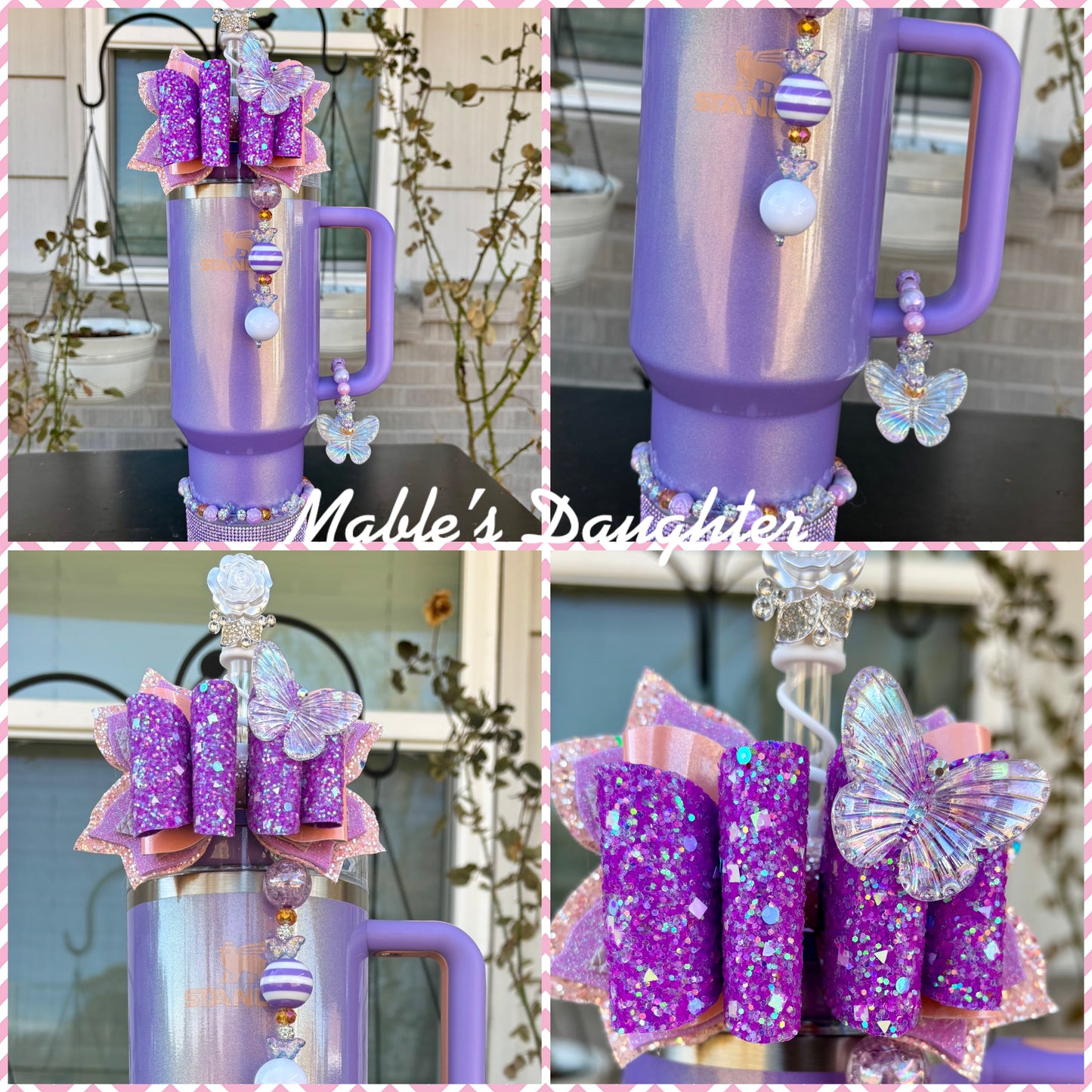 Periwinkle Shimmer Stanley Bow Set