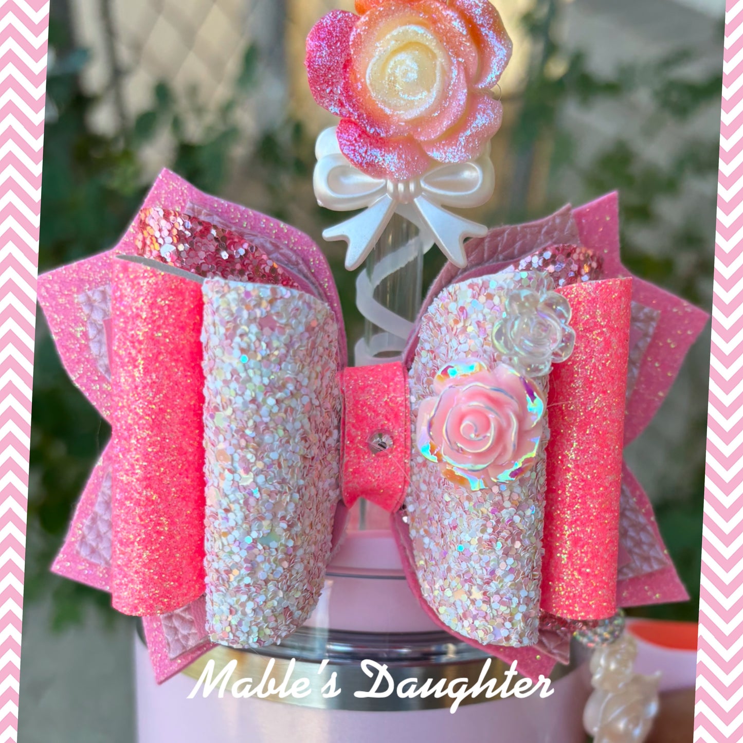 Rose Petal Shimmer Stanley Bow Set