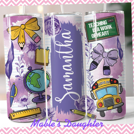 Coquette Teacher 20oz Skinny Tumbler