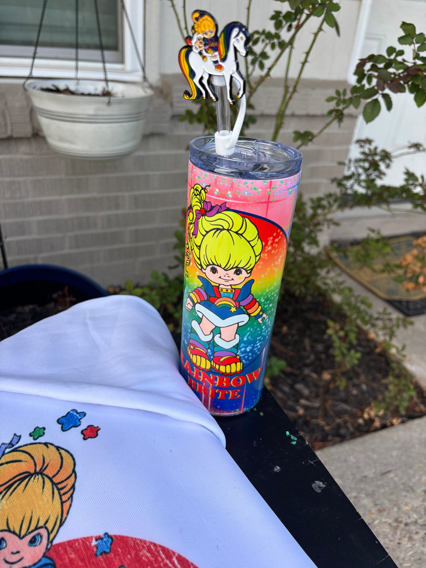 Rainbow Brite Vintage Shirt and Tumbler Set